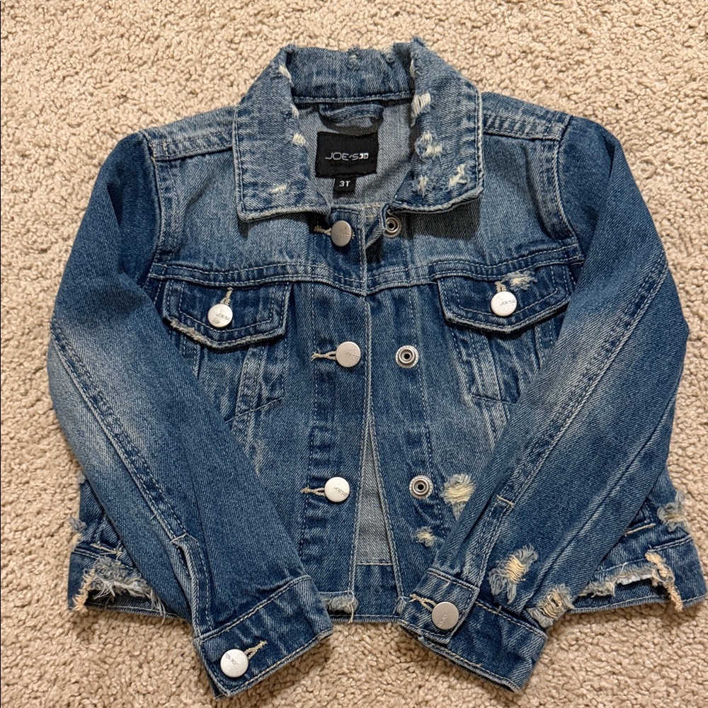 Joe's Jeans Kids Distressed Blue Jean Jacket